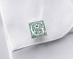 Personalized Football Cufflinks: Engraved Sterling Silver Soccer Gift
