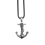 Sterling Silver Anchor Mermaid Pendant Necklace: Sea Life Jewelry   Charmora Jewelry