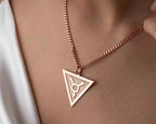 Sterling Silver Transgender Symbol Necklace: LGBT Pride Jewelry