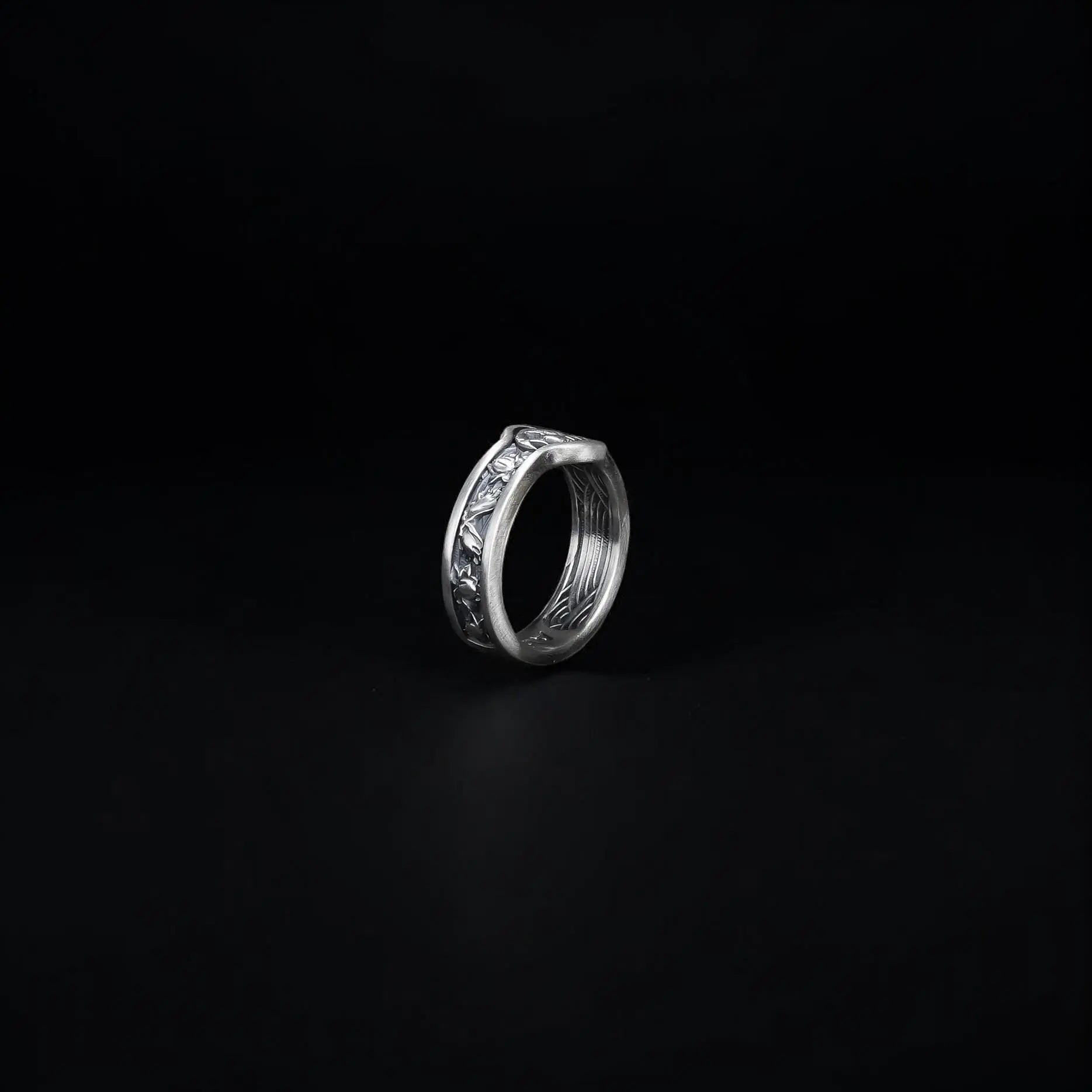Sterling Silver Japanese Koi Fish Ring, Fish Lover Gift   Charmora Jewelry