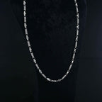 Oxidized Sterling Silver Mens Necklace: Handmade Pendant Jewelry