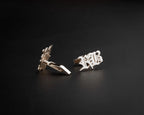 Personalized Sterling Silver Initial Cufflinks: Wedding Groomsmen Gift   Charmora Jewelry
