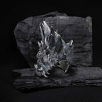 Oxidized Sterling Silver Dragon Ring: Gothic Mens Jewelry