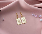 Sterling Silver Tarot Card Earrings: The Lovers, Spiritual Jewelry