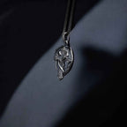 925 Silver Dragon Cross Necklace | Handmade Gothic Faith Men Jewelry