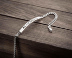Personalized Sterling Silver Men’s ID Bracelet: Gift for Boyfriend