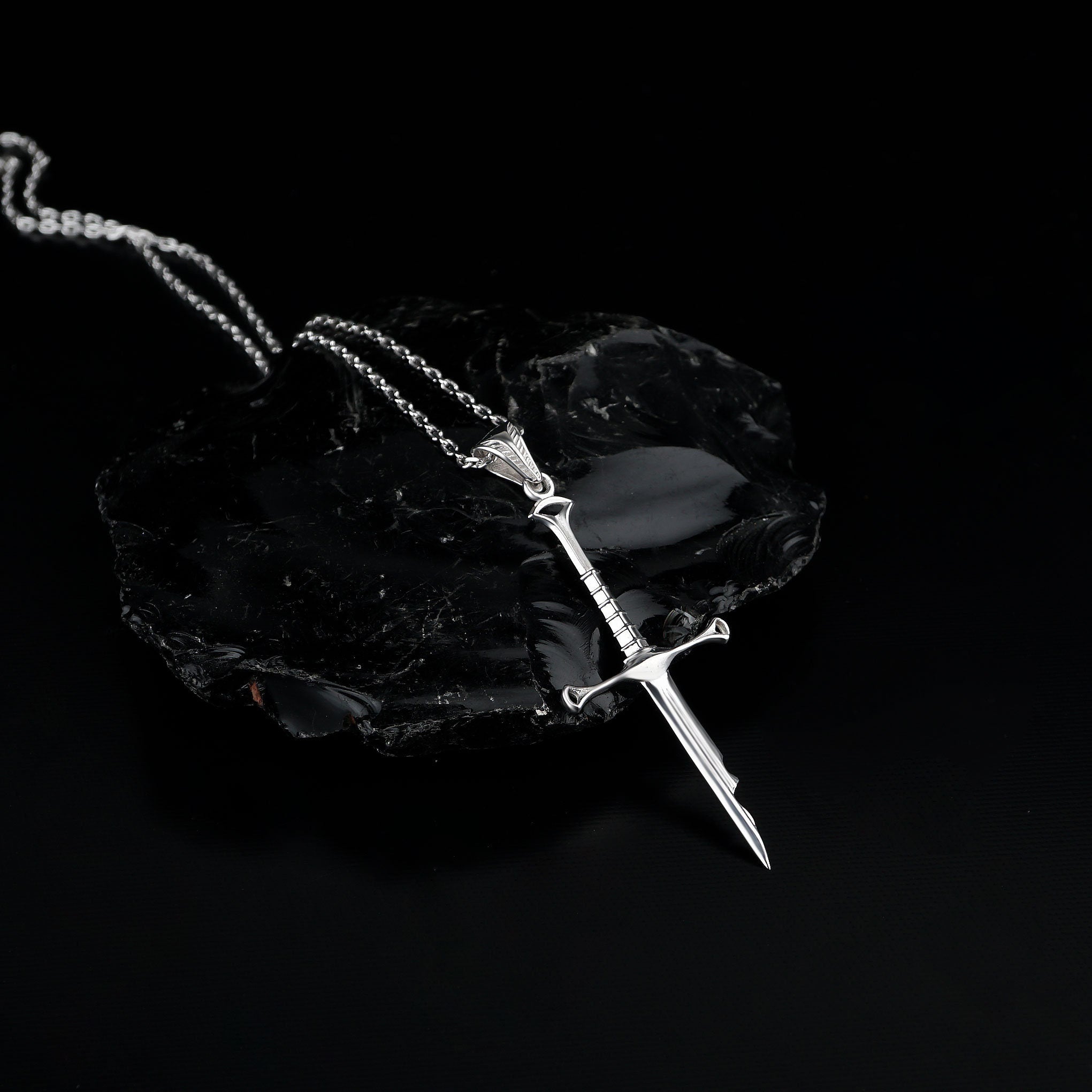 925 Silver Sword Necklace | Handmade Warrior Pendant
