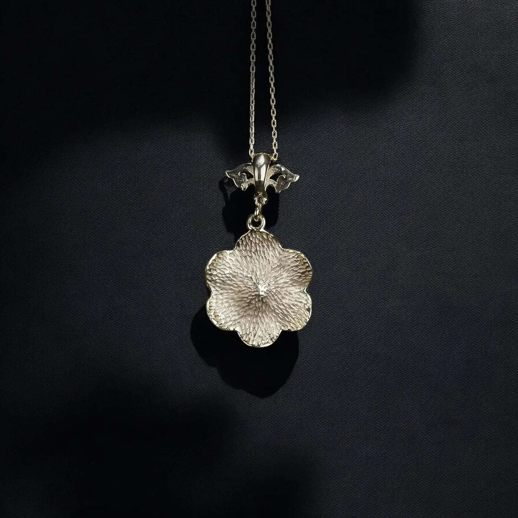 Evil Eye Flower Necklace: Sterling Silver Nazar Protection Pendant   Charmora Jewelry