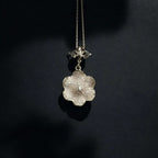 Evil Eye Flower Necklace: Sterling Silver Nazar Protection Pendant   Charmora Jewelry
