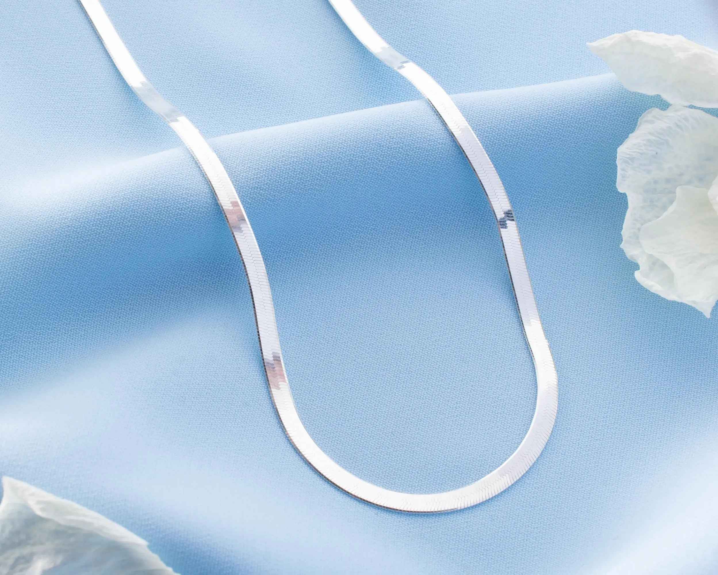 Italian Sterling Silver Chain Necklace, Gift for Her