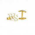 Personalized Initial Cufflinks: 925 Sterling Silver Custom Engraved