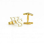Personalized Initial Cufflinks: 925 Sterling Silver Custom Engraved