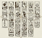 Sterling Silver Tarot Card Earrings: The Lovers, Spiritual Jewelry