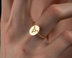 Solid Gold Transgender Symbol Ring: LGBTQ Pride Jewelry