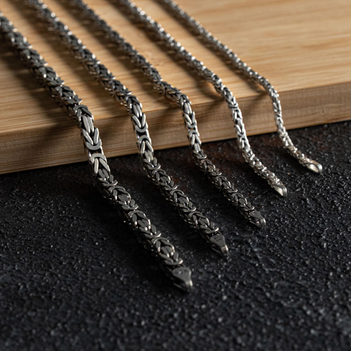 Byzantine Square Chain  Necklace  Charmora Jewelry