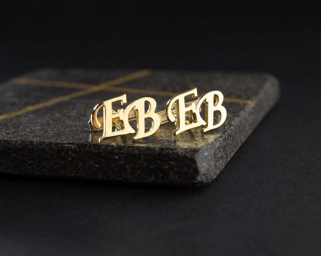 Personalized Sterling Silver Cufflinks: Engraved Wedding, Groomsmen Gift   Charmora Jewelry