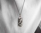 Sterling Silver Ganesha Pendant Necklace, Handmade Hindu Jewelry