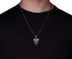 Sterling Silver Winged Dragon Necklace - Mens Pendant Jewelry   Charmora Jewelry