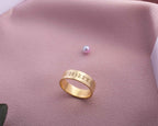 Silver Coordinates Engraved GPS Ring, Personalized Anniversary Gift