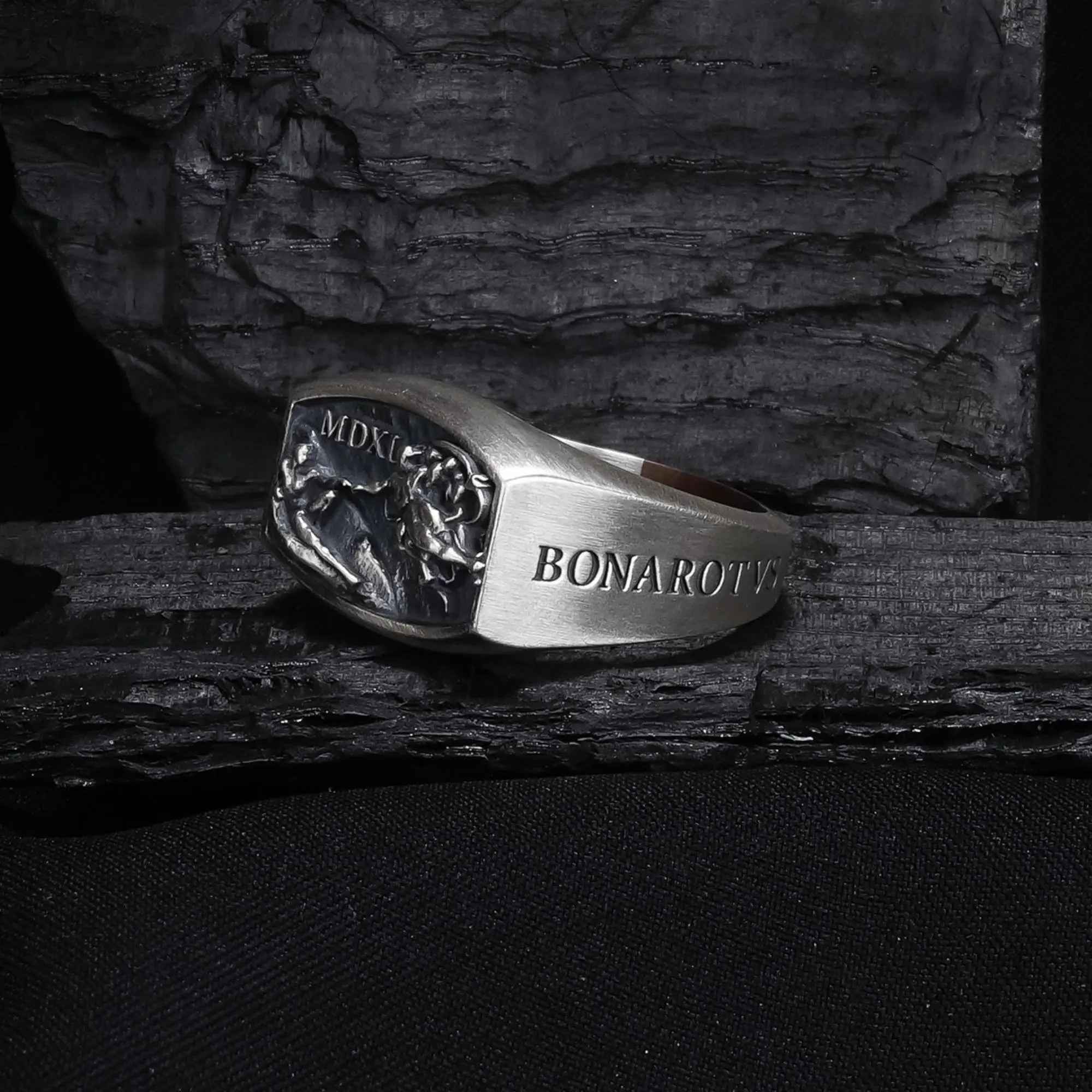 Sterling Silver Michelangelo Ring: Renaissance Art, Hand of God