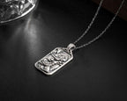 Sterling Silver Ganesha Pendant Necklace, Handmade Hindu Jewelry