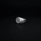 Sterling Silver St Benedict Medal Ring: Religious Signet Jewelry   Charmora Jewelry