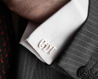 Personalized Sterling Silver Initial Cufflinks, Wedding Gift
