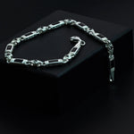Black Zircon Baguette Stone Bracelet Handmade Sterling Silver Chain   Charmora Jewelry