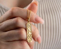 Custom Sterling Silver Egyptian Cartouche Necklace: Hieroglyph Name Jewelry