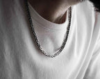 Sterling Silver King Chain Necklace for Men: Handmade Statement Jewelry