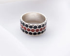 Honeycomb Sterling Silver Ring: Geometric Beehive Jewelry Men   Charmora Jewelry