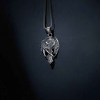 925 Silver Dragon Cross Necklace | Handmade Gothic Faith Men Jewelry
