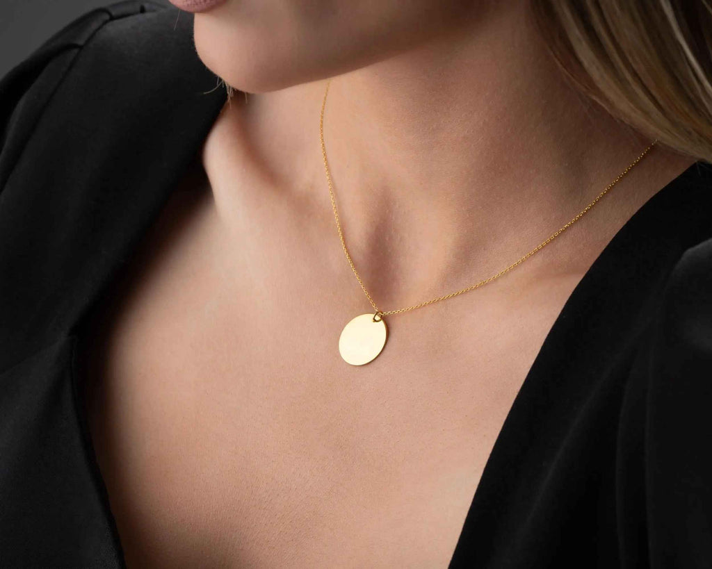 Dainty 18K Gold Over Sterling Silver Necklace: Elegant Women's Jewelry