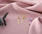 Gold Cross Earrings: Sterling Silver Christian Jewelry