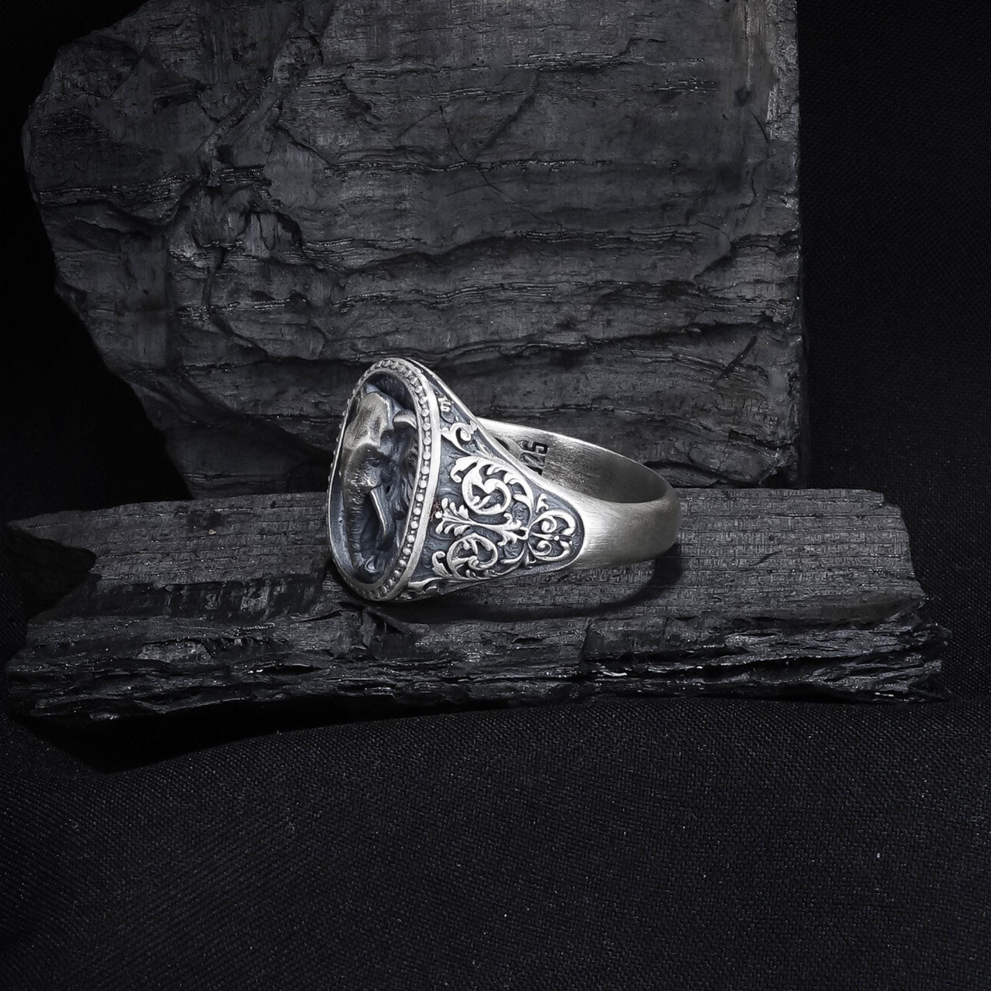 Bague Éléphant Faite Main en Argent Sterling : Cadeau Bijou Animalier