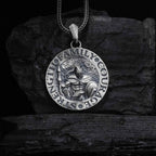 Sterling Silver Spartan Warrior Pendant Necklace: Ancient Greek Jewelry Gift