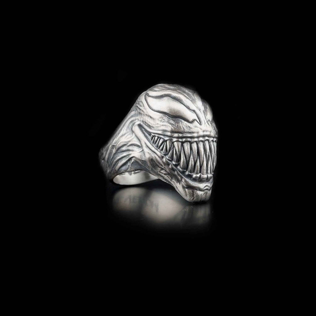Venom Ring: Sterling Silver Gothic Snake Jewelry