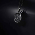 Handmade Sterling Silver Skeleton Pendant Necklace: Gothic Skull Jewelry