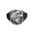 Silver Hercules Nemean Lion Greek Gods Ring, Men's Ancient Greek Mythology Jewelry, Mythological Gift