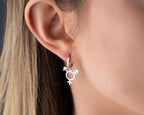 Sterling Silver Transgender Symbol Earrings: LGBTQ Pride Jewelry