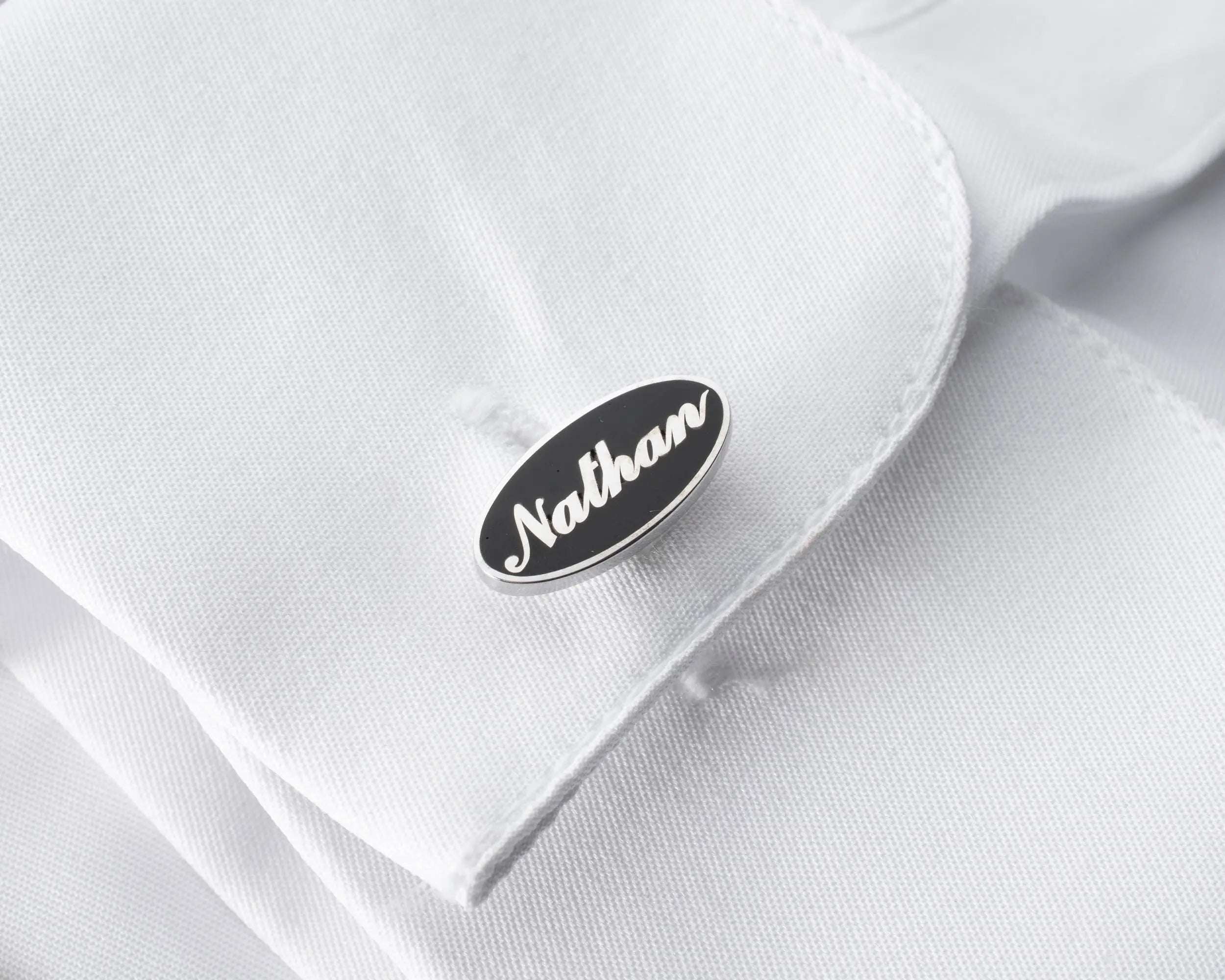 Personalized Sterling Silver Cufflinks: Engraved Initial Wedding Groomsmen Gift   Charmora Jewelry