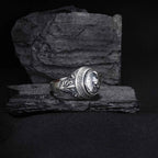 Sterling Silver Spartan Ring: Leonidas Warrior Shield Design