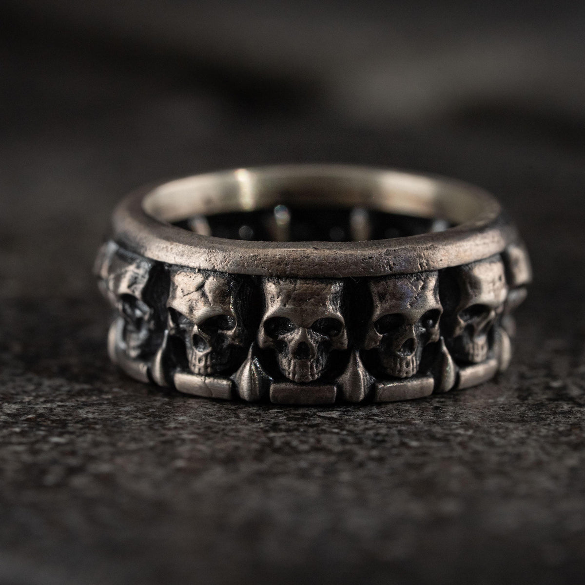 Cloaked Figure and Skull Jewelry Set  Charmora Jewelry