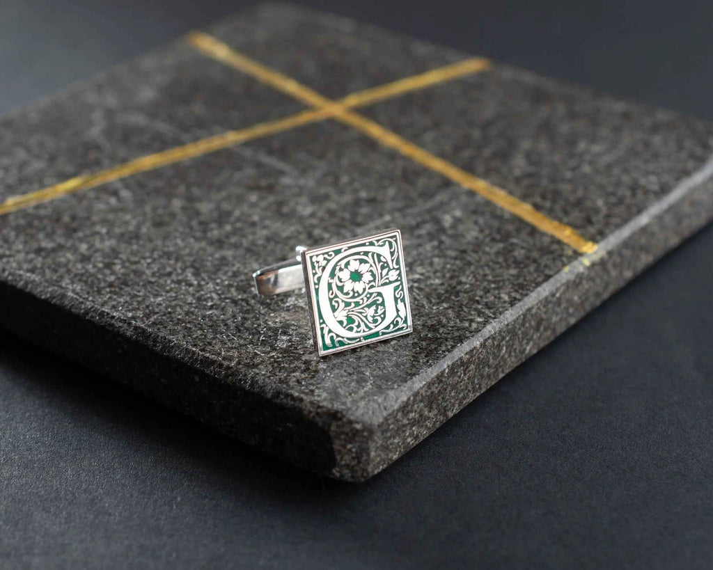 Personalized Football Cufflinks: Engraved Sterling Silver Soccer Gift