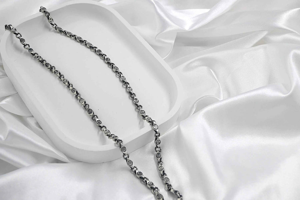 Handmade 925 Sterling Silver Mens Necklace, Elegant Unique Design