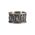 Ancient Roman Gladiator Relief Motif Ring  Ring  Charmora Jewelry