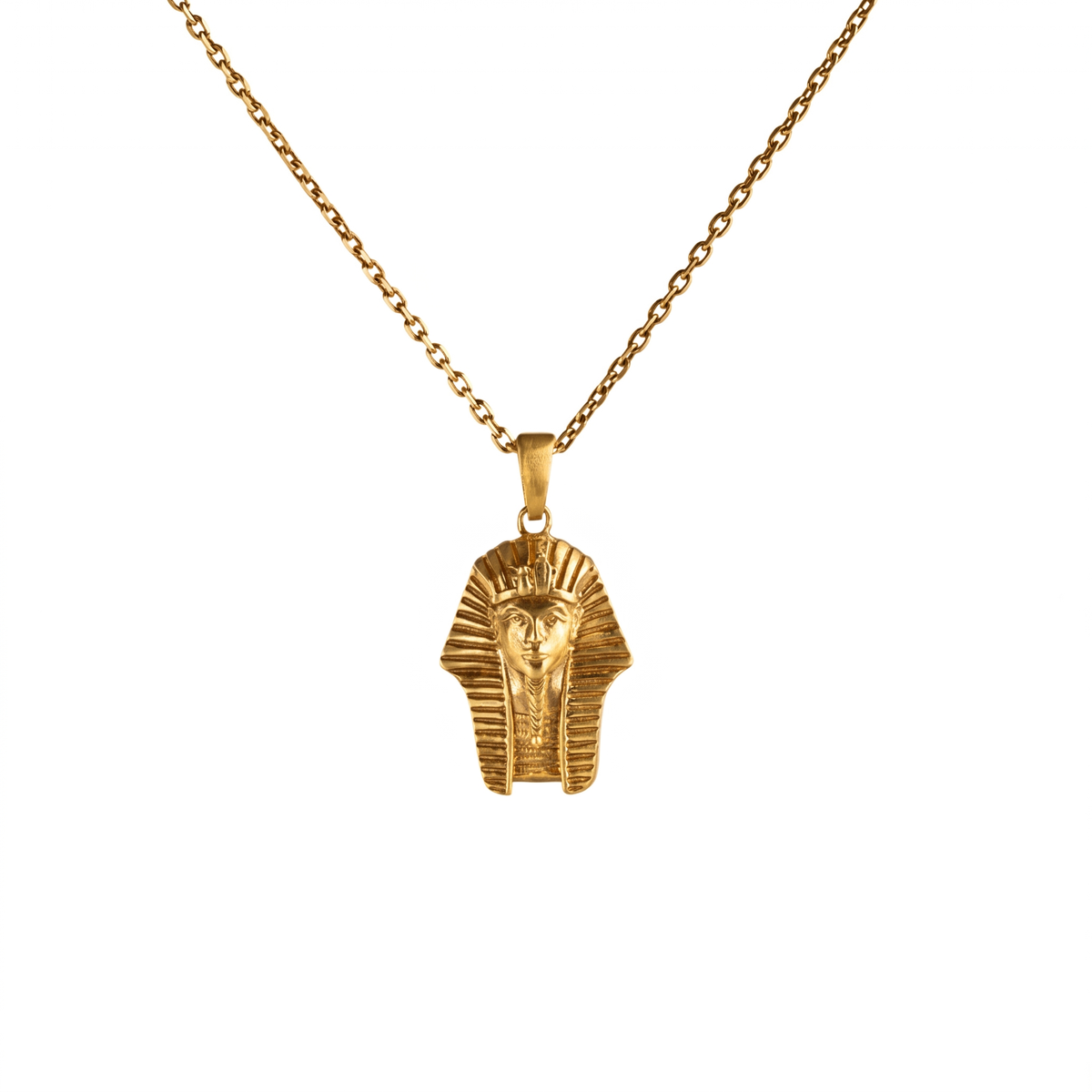 Ancient Egypt Pharaoh Nemes Necklace  Necklace  Charmora Jewelry