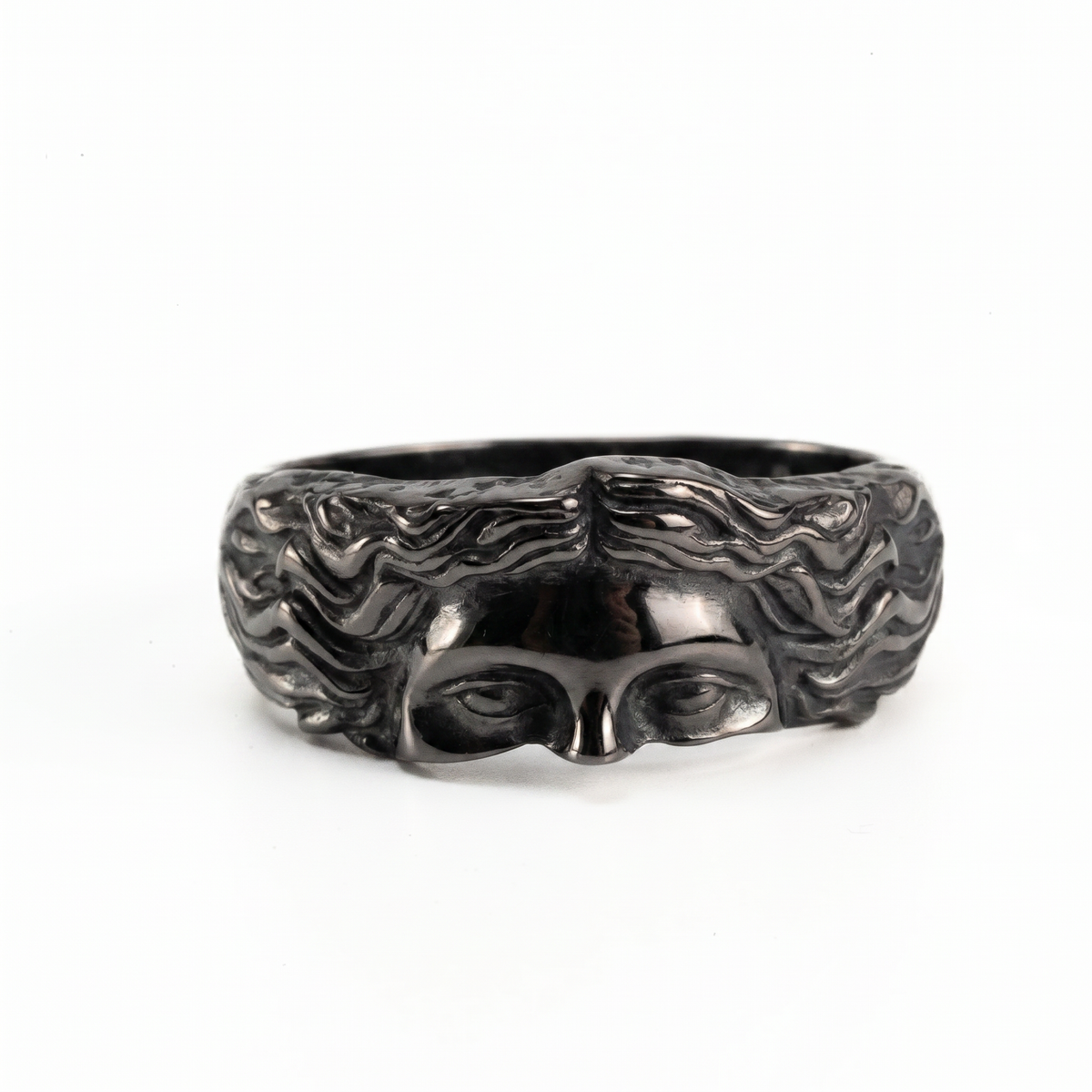 Aphrodite Goddess Venus Relief Motif Band Ring  Ring  Charmora Jewelry