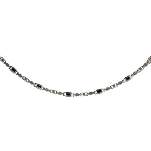 Black Baguette Box Clasp Link Bracelet  Bracelet  Charmora Jewelry