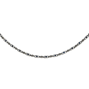 Blue Zirconia Kelkit Woven Link Bracelet  Bracelet  Charmora Jewelry